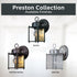 8 Inch 1161-PW DESIGNERS FOUNTAIN Preston Outdoor Light Fixture, Exterior Wall Lantern Sconce for Front Door, Patio