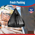 500 Count 11.5" 6.5" 21", Fuxury Plastic T-shirt Bags Black x x Grocery, Trash, Take Out, To Go, Restaurants, Retail