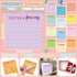 Yinder 24 Pcs Employee Appreciation Sticky Notes Thank You Gifts Bulk End of Year Teacher Gift Mini Pocket Inspirational Notepads for Coworker Graduation School Office Supply 3 x 3''(Pastel)