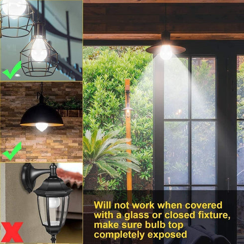 Bulbs 4-Pack, 12W (100-Watt E26 Bulb Closet(Warm Aukora Motion Sensor Light Equivalent) Motion Activated Dusk to Dawn