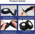 YYTQP 5 3/4 Inch 49 Wiring Harness Tape High Temp Wire Cable Loom Self-Adhesive Fabric Tape for Automobile Electrical