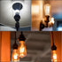 Gosknor 6pcs 1-3/8 Inches E26 Light Socket Shade Rings, Thread Diameter Lamp Shade Retaining Ring Plastic Lamp Shade