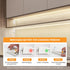 6.56ft 640LEDs 4000K 2 Pack OMIKA COB Motion Activated LED Strip Light, Natural White Rechargeable Night Light, Safe