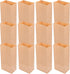 MOKKHNB 100pcs Kraft Paper Bread Bags with Flat Bottom Greaseproof Disposable Bakery Storage