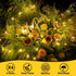 4 Pack 33ft 100 8 QITONG Solar Fairy Lights, Each LED Warm White Christmas Light Outdoor Waterproof, Modes Silver Wire