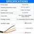 Weewooday DS18B20 1m/3.2Ft Digital Temperature Thermal Cable Waterproof Probe Sensor -55°C to +125°C, Compatible with