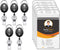 KTRIO ID Badge Holders with Clip - Vertical Clear Plastic ID Card Holders (2.5" x 3.4"), 5 Pack