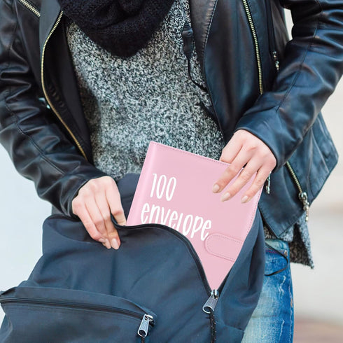 Blingbin 100 Envelopes Money Saving Challenge Binder, Savings Challenges Book with Envelopes & Reusable Tracker, Fun