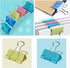 Medium Binder Clips - 1.25 Inch Length - Colorful - Pack of 40 for Office