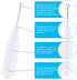 Bottle Brush for Cleaning Narrow Neck Swing Top Glass Bottles, Wine, Beer, Soda, Spray Bottles (White + 1PC)