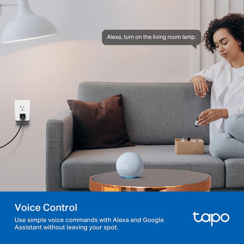 TP-Link Tapo Wi-Fi Smart Plug, Energy Monitoring, Compatible with Alexa & Google Home, 2.4G Wi-Fi Only, Tapo P115