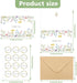 Abilat 24 Pack 4x6 Inch Floral Thank You Cards with Envelopes & Matching Stickers Blank Wildflower Thank You Notes