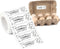 500 Pcs Egg Carton Stickers, 1 * 2.64 Inch Please Return Egg