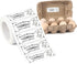 500 Pcs Egg Carton Stickers, 1 * 2.64 Inch Please Return Egg