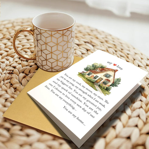 Chenive Wedding Anniversary Card for Husband Wife, Heartfelt Anniversary Card for Him Her, Sweet Valentines Day Cards