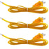 Clear Gold Lamp Cord, 8 Feet Transparent Replacement Cords for Lamp Repair, 3 Pack SPT-1 Wire, 18 AWG DIY Cable