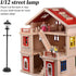 1:12 4.5 Inch BESPORTBLE Christmas Village Accessories - Christmas Mini Street Light Models Dollhouse Lamp for Kids