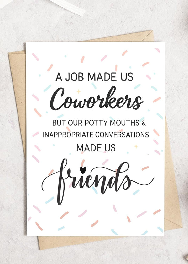 TEEMI -Funny Birthday Card for Coworker Colleague, Humor Going Away Card for Work