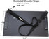 Black Metal Two Clips Clipboards, A4/Letter Size (9.5" X 12.6"), Aluminum Clipboard with Shoulder Strap for Office