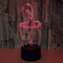 WMH 3D 7 Ballet Dancer Night Light Touch Table Desk Optical Illusion Lamps Color Changing Lights Touch Switch Table