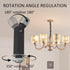 Klyeola 2Pcs 180 M10 Degree Swivel Thread Sloped Ceiling Adapter, Pendant Light and Chandelier Ceiling Mount