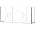 Cq Acrylic Clear Wall Floating Glove Rack and Glove Box Dispenser Holder, Pack of 1