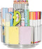 JIKIOU Acrylic Pen Holder, 360-Degree Rotating Pencil Organizer for Kids, Caddy Art Supply Organizer for Home Office
