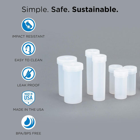 Nalgene Snap Cap Vials, 2-Inch