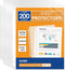 SUNEE 200 Packs Sheet Protectors, 8.5x11 Inches, PVC-Free Clear Page Protectors for Documents, Photos, Top Loading