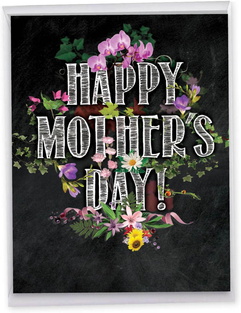 The Best Card Company Large Mother's Day Greeting Card (8.5 x 11 Inch) - Love, Appreciation for Mom