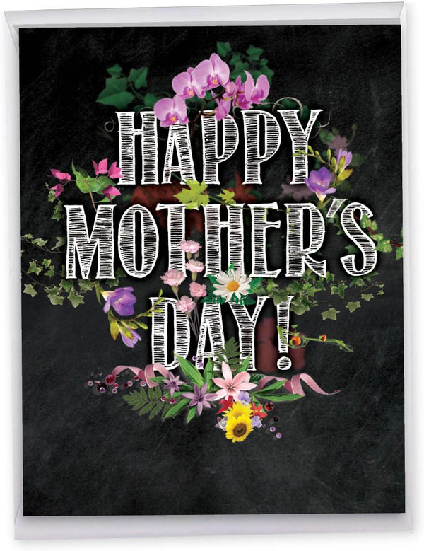 The Best Card Company Large Mother's Day Greeting Card (8.5 x 11 Inch) - Love, Appreciation for Mom