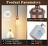 DiCUNO E26 Edison Vintage Lamp Socket, Retro Pendant Lamp Holder, Antique Look for Industrial DIY Lighting