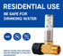 Stainless Steel Water Hammer Arrestor, 7/8 Inch Male and Female, Reduce Banging Noise in Pipes and Toilets