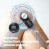 GemRed 12" Digital Goniometer, 360 Degree Physical Therapy Plastic Protractor for Joint Range of Motion