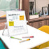 Dry Erase Magnetic White Board, 10" x 10" Double-Sided Desktop Whiteboard with Stand, Portable Small Set for Drawing,