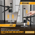 Labor Saving Handle 12 In Lever Arm Lifter, Multi-Function Height Adjustment for Drywall, Weight 490lb