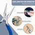 Mini Needle Nose Pliers 5" - 5 Pack KAIHAOWIN Small Long Nose Pliers with Wire Cutters, Precision Set for Crafts/Jewelry