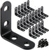 20 Pack 1-9/16" L Brackets for Shelves Corner Brace| Heavy Duty Stainless