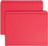 Smead File Folder - Reinforced Straight-Cut Tab, Letter Size, Red, 100 per Box (12710)