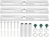 PATIKIL 4" Ceiling Light Plate Kit, 3 Pack Universal Lamp Fixture Hardware Set for Chandelier Wall Light
