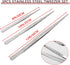 Joyangy 3pcs 8 10 12 Inch Stainless Steel Tweezers Tongs Kit, Extra Long Straight Tweezer, Serrated Tip Multi-Purpose