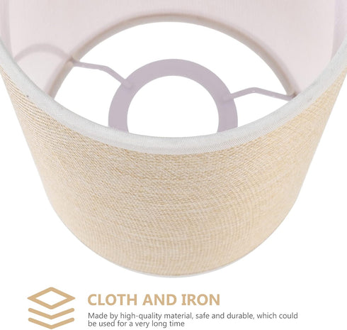 E27 7.87X5.11X5.11In Uonlytech Cloth Lampshade Cylinder Light Cover Replacement Shade for Floor Wall Ceiling Lamps