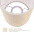E27 7.87X5.11X5.11In Uonlytech Cloth Lampshade Cylinder Light Cover Replacement Shade for Floor Wall Ceiling Lamps