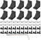 10Set 2040 Corner Bracket Connector for 2040 Aluminum Extrusion Accessories, Black