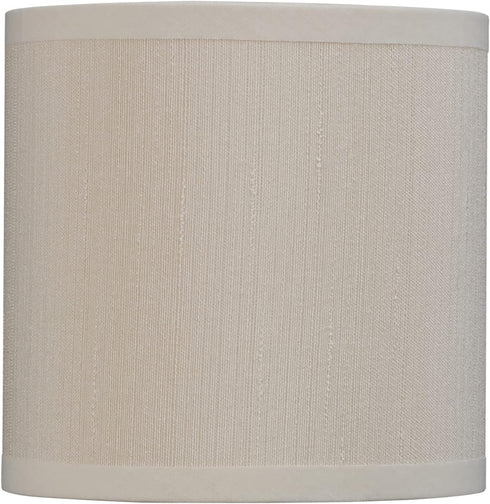 Aspen Creative 31002A Small Clip-On Drum Lamp Shade in Butter Crme, 5" Top x