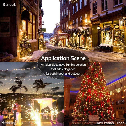 66FT 200 Dimmable Joomer Color Changing Christmas Lights, LED String Lights with Remote Timer Connectable Fairy String