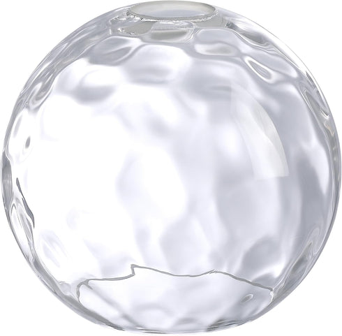 Aspen Creative 28009-63-1 Clear Hammered Glass Shade for Pendant Lights, Wall Sconces, and Lamp