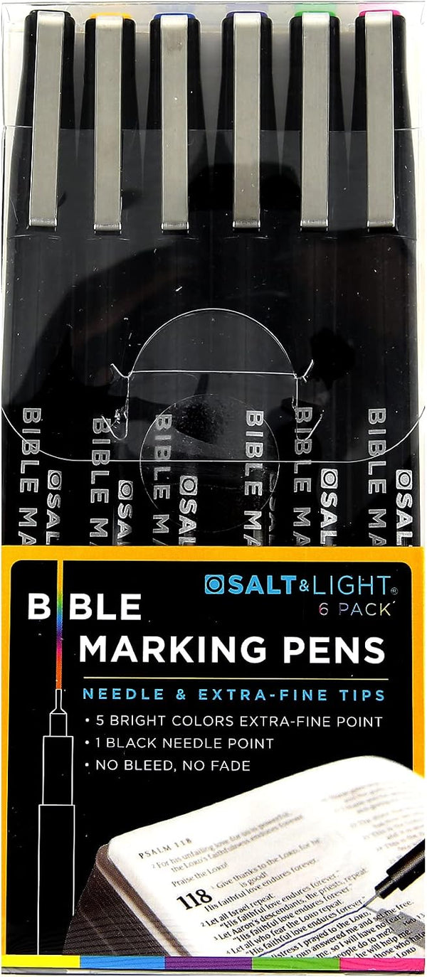 Salt & Light, Bible Marking Pens, 6 Pens