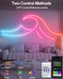 16.4Ft Smart Neon Rope Lights USB, LED Rope Lights IC & RGB Color Changing with APP Control, Music Sync Neon Strip