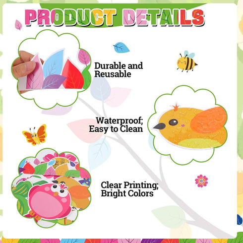 Spring Flower Butterfly Bulletin Board Decorations, Affirmation Cutouts and Borders Set for Classroom Decor